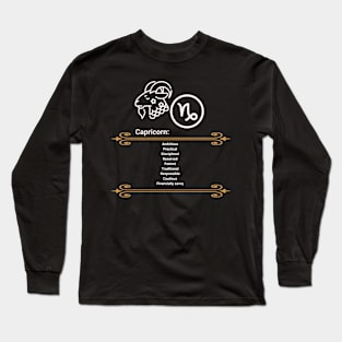 Capricorn traits Long Sleeve T-Shirt